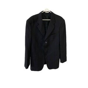 Armani Collezioni Men's 100% Lana Wool Black Pin Stripe Blazer - 40in